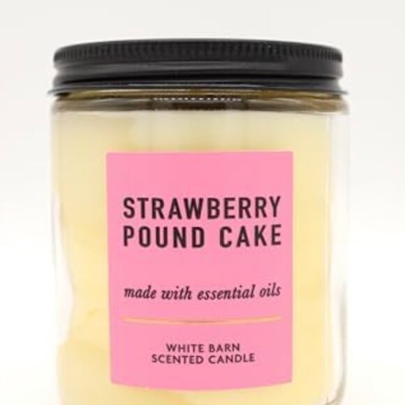 Bath & Body Works Candle Bundle Strawberry Pound Cake & Lemon and Rosemary - Picture 2 of 3